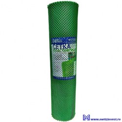 Пластиковая сетка ПВХ (садовая решетка) с размером ячеек 15x15 мм