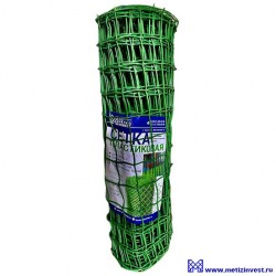 Пластиковая сетка ПВХ (садовая решетка) с размером ячеек 90x90 мм